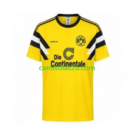Camisolas de futebol Borussia Dortmund 1989 Retro Equipamento Principal Manga Curta